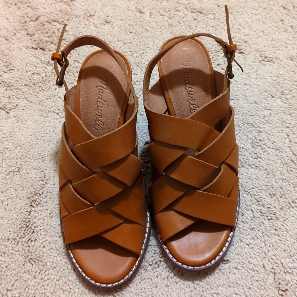Madewell Cindy Woven Sandal Heels